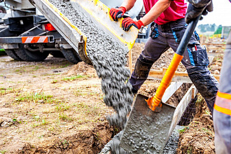 заливка бетона