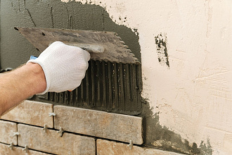 Цементно-песчаная смесь монтажная фасадная клинкерная плитка декоративная